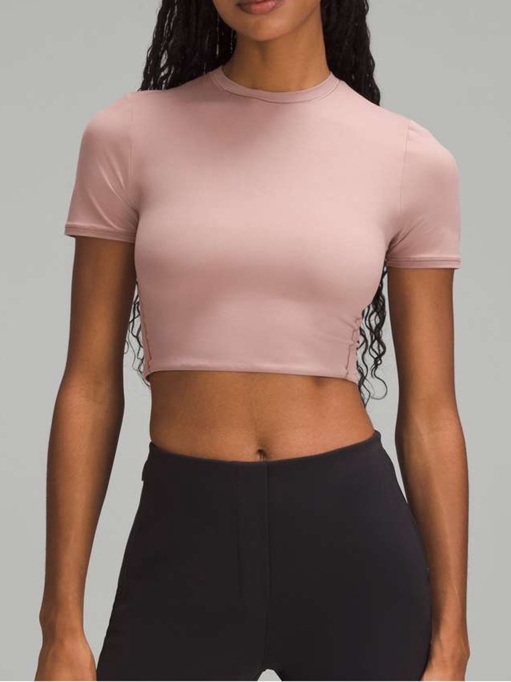 Lululemon Wundermost Ultra-Soft Nulu Crewneck Cropped T-Shirt